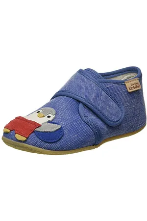 Living Kitzbühel Babyklettschuh Eisbär & Pinguin Recycled Cotton Chausson, , 18 EU