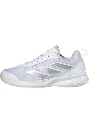 adidas Femme Avaflash Low Tennis Shoes Chaussures, Cloud White/Cloud White/Silver met, 39 1/3 EU
