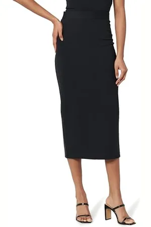 THE DROP Esmeralda Midi Skirt Jupe, , L