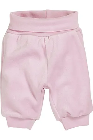 Playshoes Schnizler Nicki Babyhose, Jogginghose mit elastischem Bauchumschlag, Oeko-Tex Standard 100 - Pantalon - Bébé fille, (Light-Pink), 6 mois