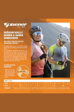 Ziener SMU 24-Bike 283 Gants de vélo/VTT pour Femme | Doigts Courts – Respirants, amortissants, Noirs, 6,5