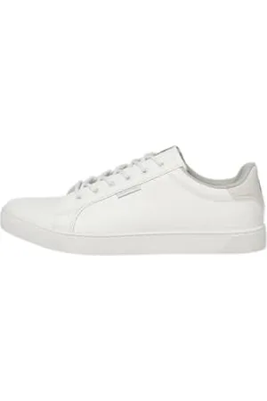 JACK & JONES Jfwtrent PU Bright White 19 Noos, Sneakers Basses Homme, Blanc (Bright White), 45 EU