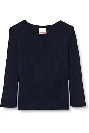 Damart T-Shirt Thermolactyl Col Rond Côtes Molletonnées Enfant Marine Foncé Taille 10ans