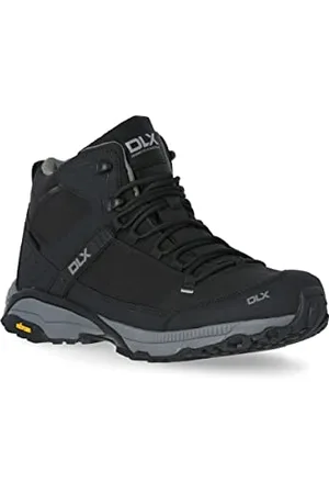 Trespass DLX Hommes Renton Chaussures de Randonnée Basses, Noir (Black Black), 42 EU