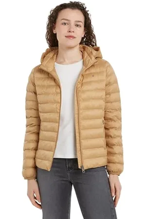 Tommy Hilfiger Femme Veste Padded Global Stripe Jacket Mi-Saison, Vert (Classic Khaki), XS