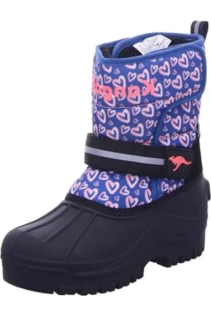 KangaROOS K-Shell II Botte de Neige, Midnight/Rose Heart, 33 EU