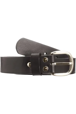 Playshoes Leder-Gürtel 25 mm Breite Ceinture, Noir (Schwarz), (Taille Fabricant: 55 Centimeters) Mixte Enfant