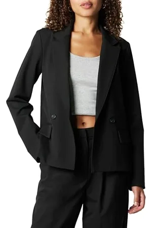 THE DROP Liza Relaxed Double-Breasted Blazer, , S