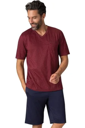 Eminence Ensemble de Pyjama Col V Mercerisé, Court, , S Homme