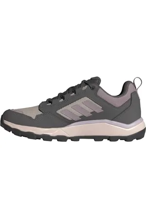 adidas Femme Tracerocker 2.0 Trail Running Shoes Chaussures de Course sur Sentier, Charcoal/preloved Fig/Silver Dawn, 38 2/3 EU