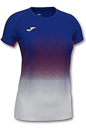 Joma Elite VII T-Shirt de Running pour Fille XS Bleu Roi/Blanc