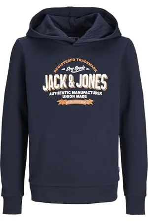 JACK & JONES JACK&JONES JUNIOR JJELOGO Sweat Hood 2 COL 24/25 Noos MNI, Sweatshirt à Capuche Garçon,
