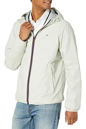 Tommy Hilfiger Lightweight Active Water Resistant Hooded Rain Jacket Veste de Pluie, , M Homme