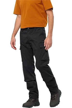 Jack Wolfskin Arctic Road Cargo M Pantalon de randonnée Homme, Black, 42 Grande Longueur