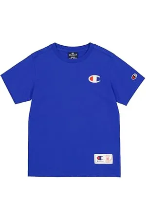 Champion Legacy Retro Sport B (306853) - T-shirt SS Crewneck, Deep Blue (BAI), 5-6 ans (XS) Garçons FW24