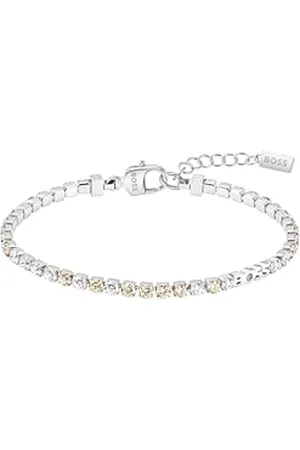 HUGO BOSS Jewelry Collier et Bracelet pour Femme Collection KASSY PRECIOUS En Acier Inoxydable avec Cristaux Colorés