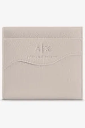 Armani Exchange Essential Wave, Logo argenté, Portefeuille bi-Pliable pour Femme, , Einheitsgröße