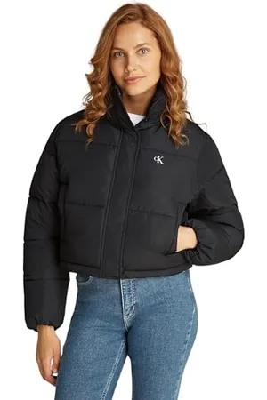 Calvin Klein Jeans Femme MATTE CROPPED ND PUFFER J20J224615, Black (CK Black), XL