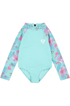 Hurley Hrlg Ruffle Long Sleeve One Piece Maillot de Bain, , 2 años Fille