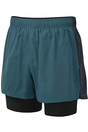 Dare 2B Short Technique Recreate Léger et Extensible avec Second Short intérieur et Propriété de séchage Rapide Shorts Homme Majolica Blue/Outer Space FR: S (Taille Fabricant: S)