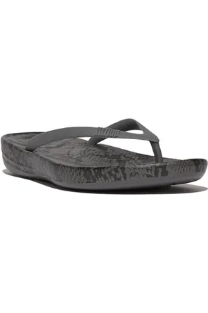 FitFlop Femme Iqushion Tongs ergonomiques Motif Serpent Sandale, , 40 EU