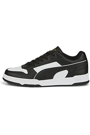 PUMA Unisex Rbd Game Low Baskets, Black White Team Gold, 44 EU