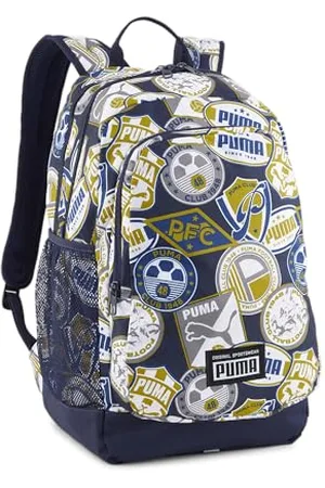 PUMA Academy Backpack, Sac à dos Unisexe Enfants, Navy-Soccer Badges AOP, OSFA - 090697