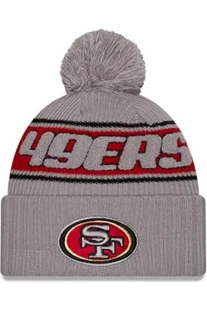 New Era San Francisco 49ers NFL 2024 Sideline Sport Knit Gris Bonnet à Pompon