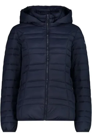 CMP Veste en nylon pour femme avec capuche amovible, Black Blue, 40