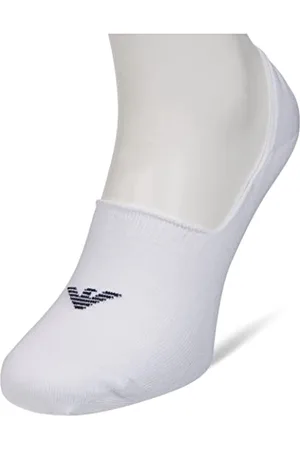 Emporio Armani Emporio Armani Homme 3-pack Socks With Jacquard Eagle Lot de 3 paires chaussettes invisibles, Blanc, S-M EU