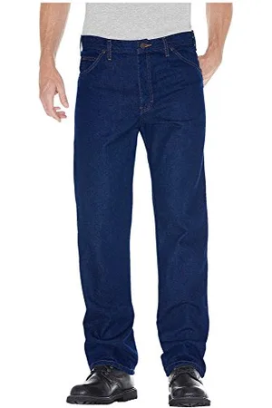 Dickies Homme, JEAN 5 POCHES COUPE REGULAR, BLEU IND RINCÉ, 36W / 32L