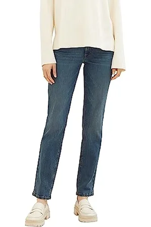 TOM TAILOR 1039429 Jean Droit Alexa, 10281 Denim délavé, 29 W/32 L Femme