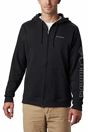 Columbia Logo, Polaire à Capuche Entièrement Zippée Homme