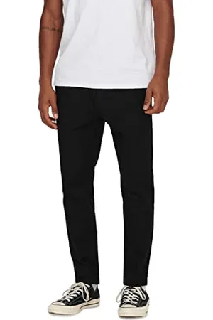 Only & Sons Pantalons Homme en Lin et Coton ONSLINUS de détente et Confortables, Couleurs: , Taille de Pantalon:M