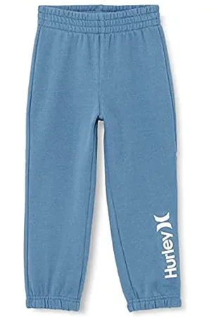 Hurley Hrlb One & Only Fleece Jogger Pantalon, Bleu Moyen, 2 años Garçon
