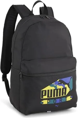 PUMA Phase Sports Print Backpack, Sac à dos Unisexe Enfants, Black-Sports Print, OSFA - 090709