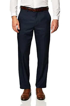 Amazon Pantalon de Costume à Taille Extensible Coupe Classique sans Pinces Homme, , 33W / 28L