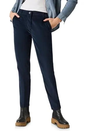CECIL B378179 Chino en Velours côtelé, Bleu pétrole, 29W x 28L Femmes