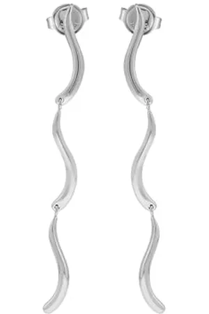 Skagen Boucles d’oreilles pendantes longues Essential Waves en acier inoxydable, pour femme, SKJ1792040