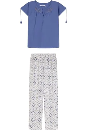 Women secret Pyjama Long Quotidien Marrakech Ensemble de Pijama, , L Femme