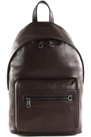 Calvin Klein Homme Sac à Dos Elevated Pu Campus Petit, Marron (Java Brown Smooth), Taille Unique