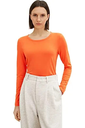 TOM TAILOR 1035396 T-shirt Basique à Manches Longues Femme , ,XS