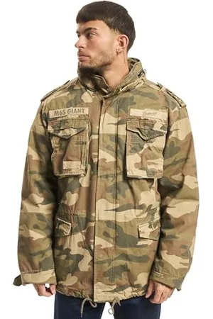 Brandit M65 Giant Jacket, color: light woodland, size: XXL