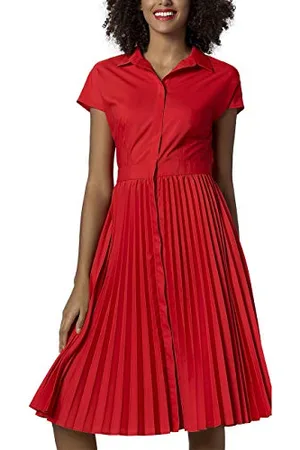 Apart Dress with Plissee Robe, , 44 Femme