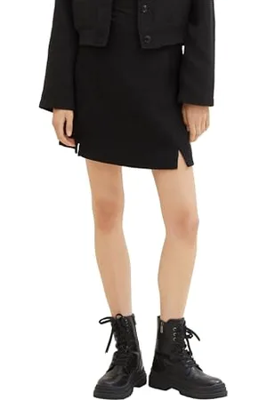 TOM TAILOR 1039397 Mini Jupe, 14482-Deep Black, XS Femme