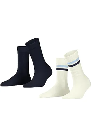 ESPRIT Tennis Stripe 2-Pack W SO coton motif fantaisie lot de 2 paires, Chaussettes Femme, , 35-38