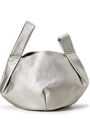 THE DROP Petit Sac Cabas pour Femme, Avalon, Argent Métallisé, Taille Unique