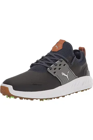 PUMA Homme Ignite Articulate Chaussure de Golf, Peacoat Abat-Jour Silencieux Argenté, 45.5 EU Large