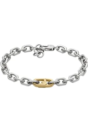 Emporio Armani Bracelet à maillons pour homme en acier inoxydable bicolore EGS3148040, Eine Grösse, Acier inoxydable, Pas de gemme