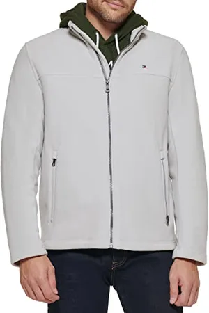 Tommy Hilfiger Veste Polaire Classique zippée sur Le Devant, , XXL Homme